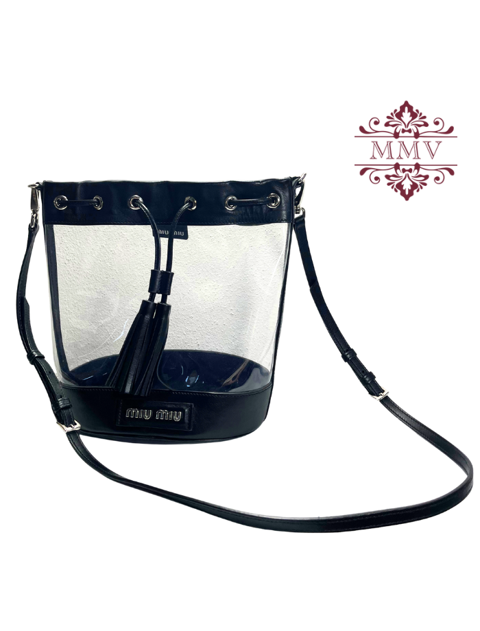 Secchiello Miu Miu in PVC trasparente